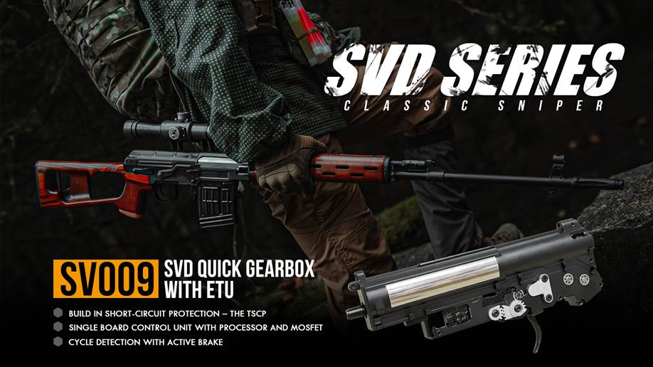 LCT SVD “QUICK” GEARBOX WITH ETU - Airsoft Action Magazine